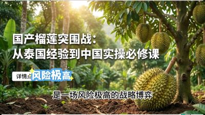 第一节：榴莲突围战：选址决策指南，告别赌运气，用硬指标圈定&ldquo;优生，课程：《国产榴莲突围战：从泰国经验到中国实操的8堂必修课（高阶实战版）》