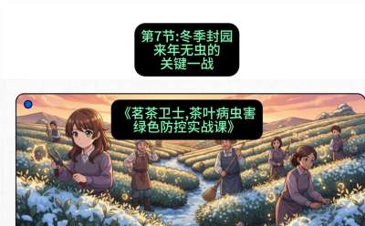 第07节：冬季封园&mdash;&mdash;来年无虫的关键一战，课程：《茗茶卫士&mdash;&mdash;茶叶病虫害绿色防控实战课》#识农AI